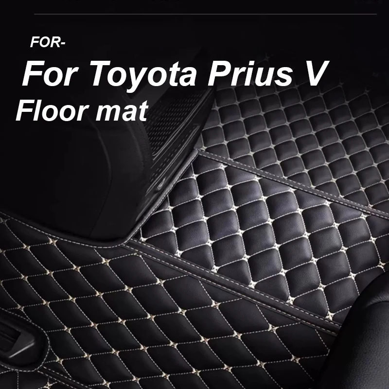 

Роскошные гибридные автомобильные коврики для Toyota Prius V α Prius Plus ZVW40 ZVW41 2012 ~ 2017, 7 мест, водонепроницаемые автомобильные аксессуары