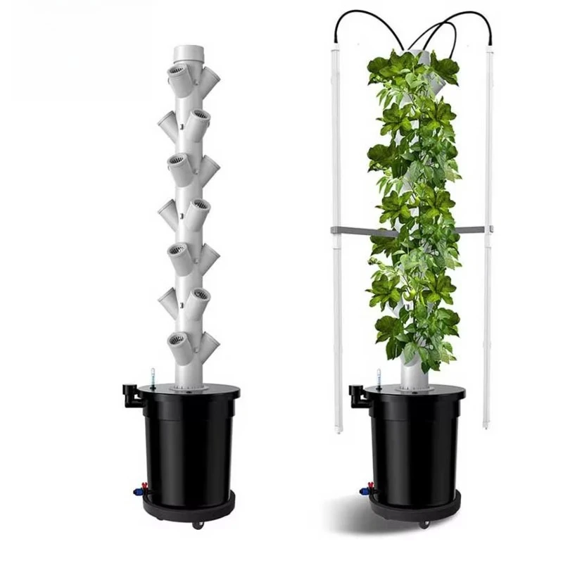 Neue Aktion wächst Hydrokultur-Turmteile, Hydrokultur-Gewächshaus, vertikaler Aeroponik-Hydrokultur-Turm für gewerbliche Lieferanten