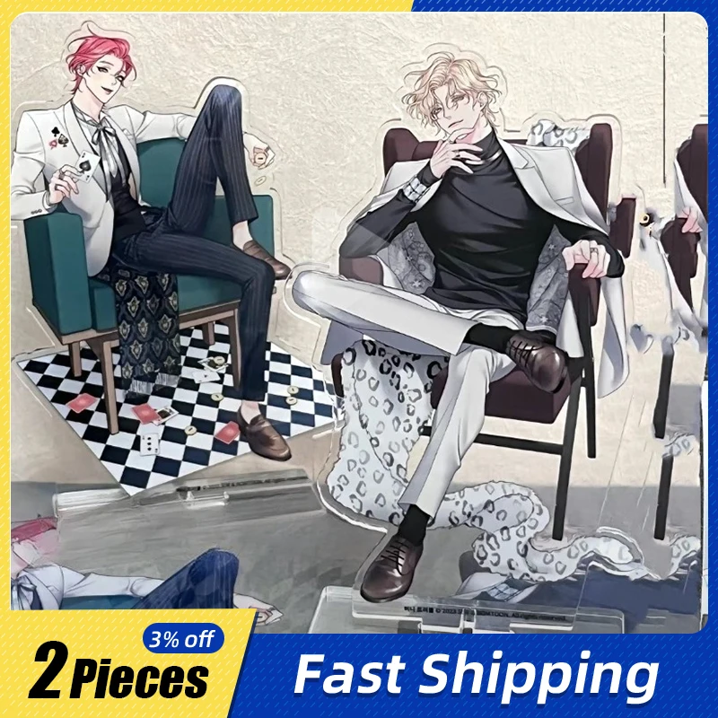 

14cm/5.51in Honey Trouble Acrylic Standing Plates Figures Anime Creativity Cartoon Peripherals Desk Decorations Ornaments Crafts