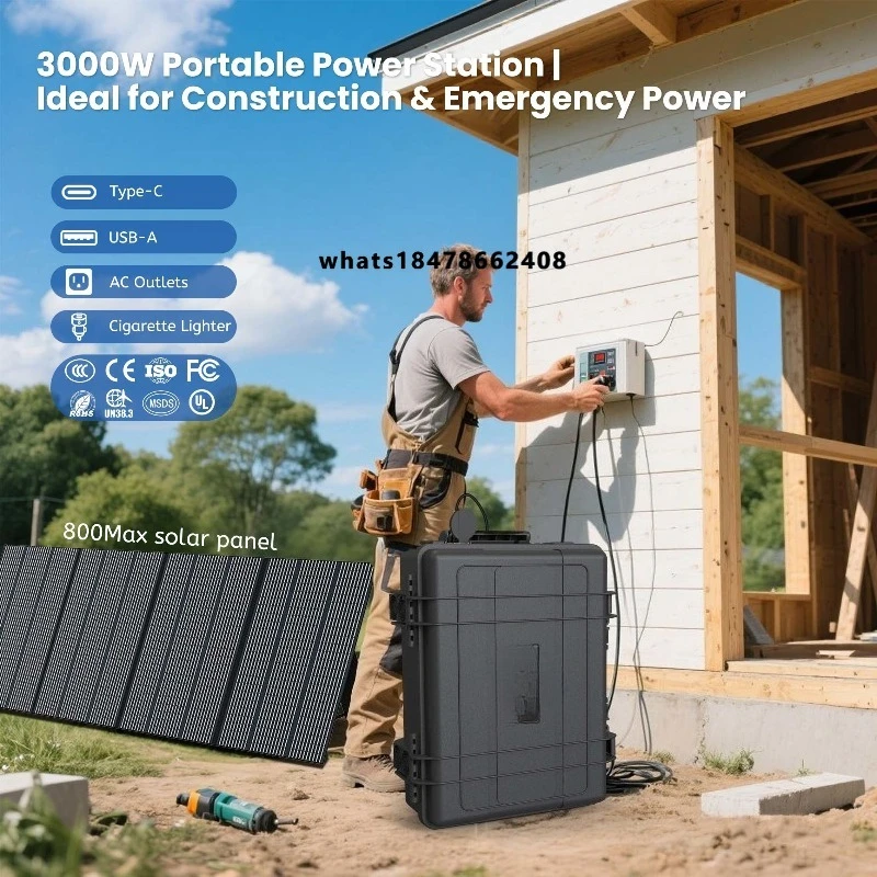 

Best Price, Black Off-Grid Solar Generator with Cigarette Lighter, Domestic Solar Power Station for Electrical Equipment