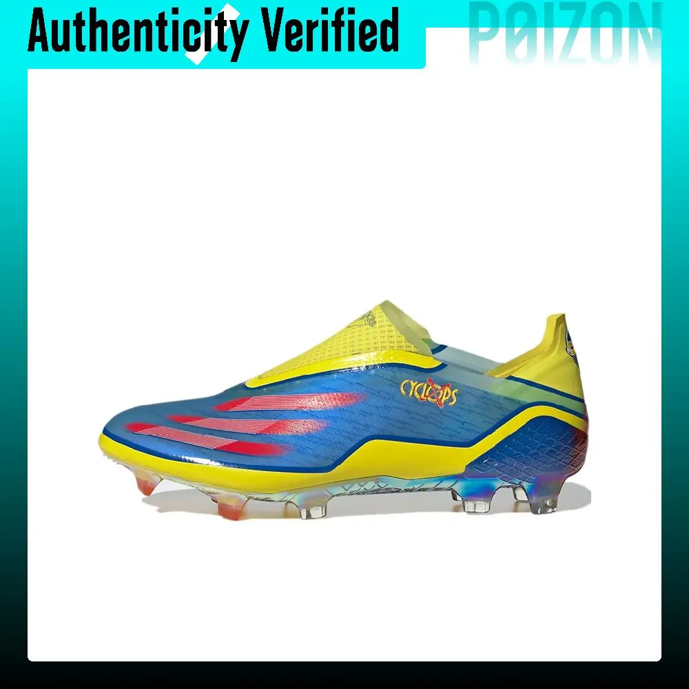 Adidas X GHOSTED Soccer Shoes Men's Low-top Blue/Yellow FW6907