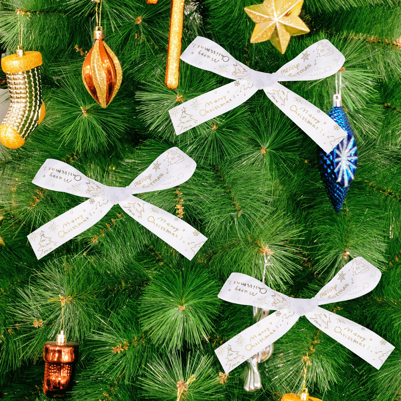 

1 Roll Christmas Gift Ribbon Diy Craft Ribbons For Gift Wrapping Xmas Party Decorations Packing Ribbon Craft Making