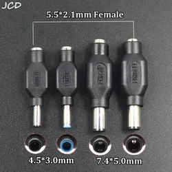 1/2/5Pcs DC Power Adapter Connector 4.5x3.0mm / 7.4x5.0mm Male Plug to 5.5x2.1mm Female Jack Converter For HP For DELL