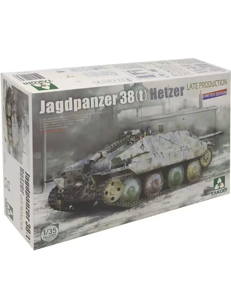 TAKOM 2172X 1/35 Jagdpanzer 38(t) Hetzer Late Production Without Interior Limited Edition