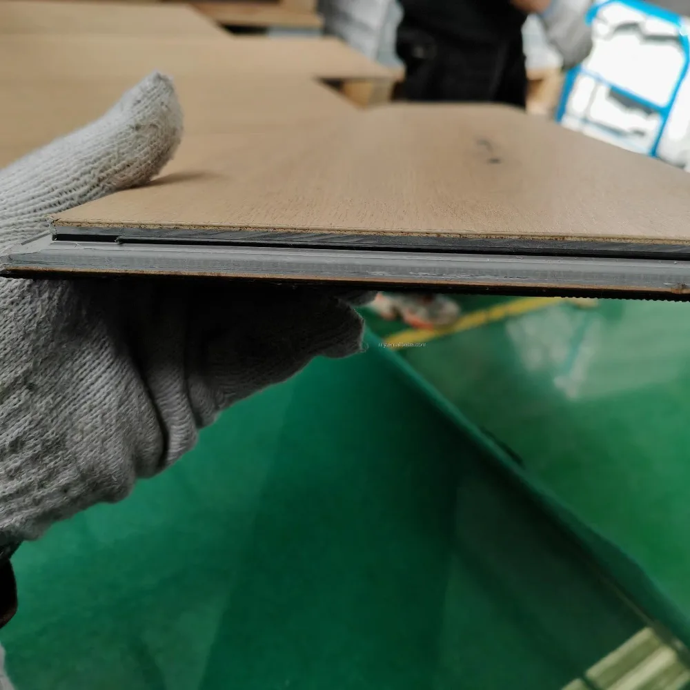 맞춤형 스톤 플라스틱 우드 방수 바닥재 7mm 8mm 바닥재, 오크 및 월넛 베니어