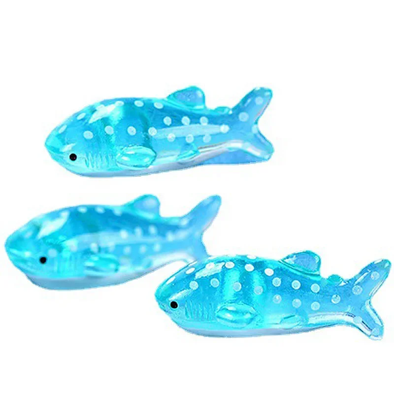 1PC 3.6cm Spot Shark Fish Miniatura Garden Home Bonsai Decoration Mini Miniature PVC Craft Ornaments Micro Decor DIY