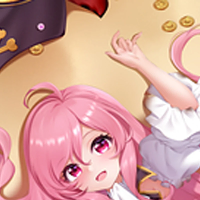 New Pattern Dakimakura Anime Pink Hair Chibi Pirate Double-sided Print Life-size Body Pillow Cover Bedding Gifts
