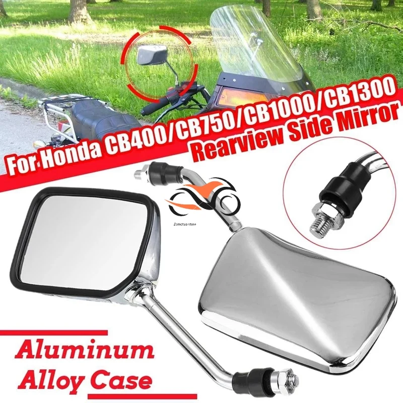 

Motorcycle Handlebar Rear View Side Mirror Rearview Mirrors for Honda CB400 VTEC 1 2 3 4 CB-1 VTR250 CB VTR 400 CB750