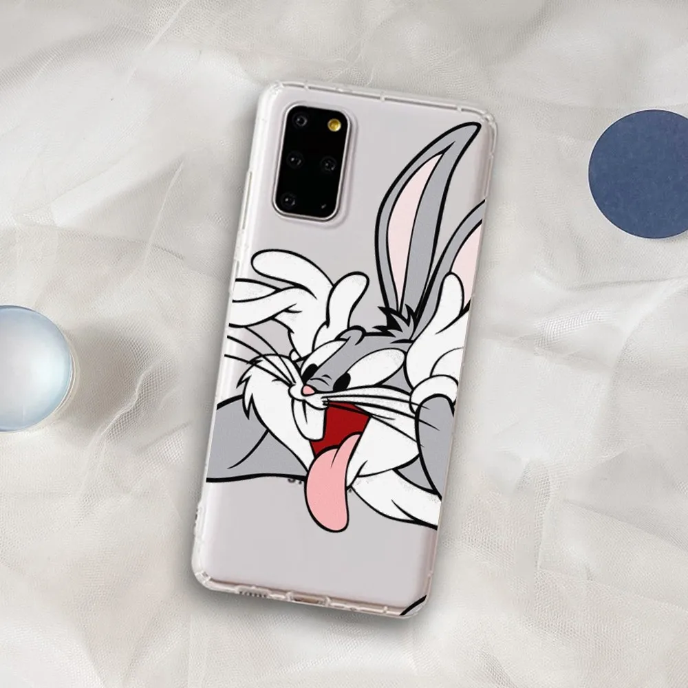 Funny Cute Rabbit B-ugs B-unny Mousepad for Samsung A12 21 30 31 51 52 70 71 for Redmi8 9 10 for Honor10 70 50 Clear Case image 4