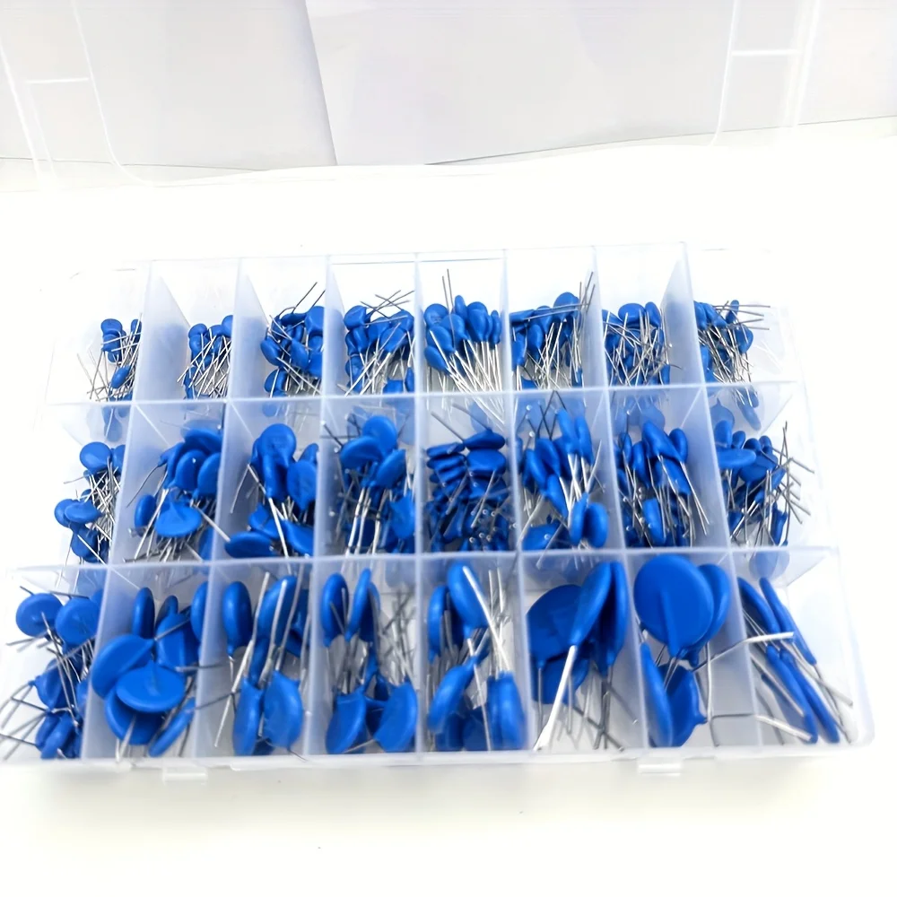 일반 저항기 세트, 바리스터 저항기 팩, 모듬 키트 박스, 24 값, 5D431K ~ 20D390K, 395 개/로트