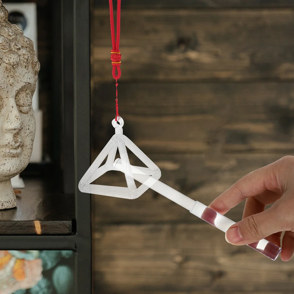 

Singing Pyramid Stick Transparent Meditation Small Percussion Sound Stick Yoga Relaxation Instrument Singing Bowl Mallet