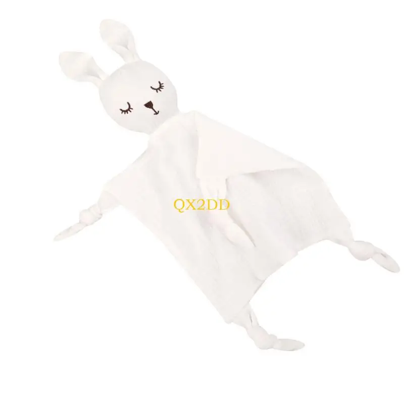 QX2D لطيف وناعم الرضع النوم المعونة منشفة تنفس مهديء دمية لعبة الرضع المزاج مهدئا مريلة للنوم السفر يوميا #5