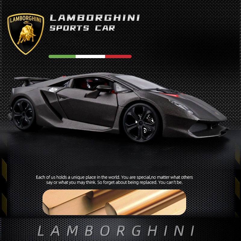 Bburago 1:24 Lamborghini Sesto Elemento Alloy Car Diecasts & Toy Vehicles Car Model Miniature Scale Model Car For Children