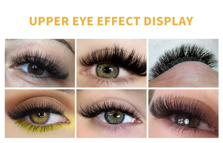 LAKANAKU 6D Shape Cilia Eyelash Extension 0.07 C/D Mink Natural Soft Professional Makeup Cilios