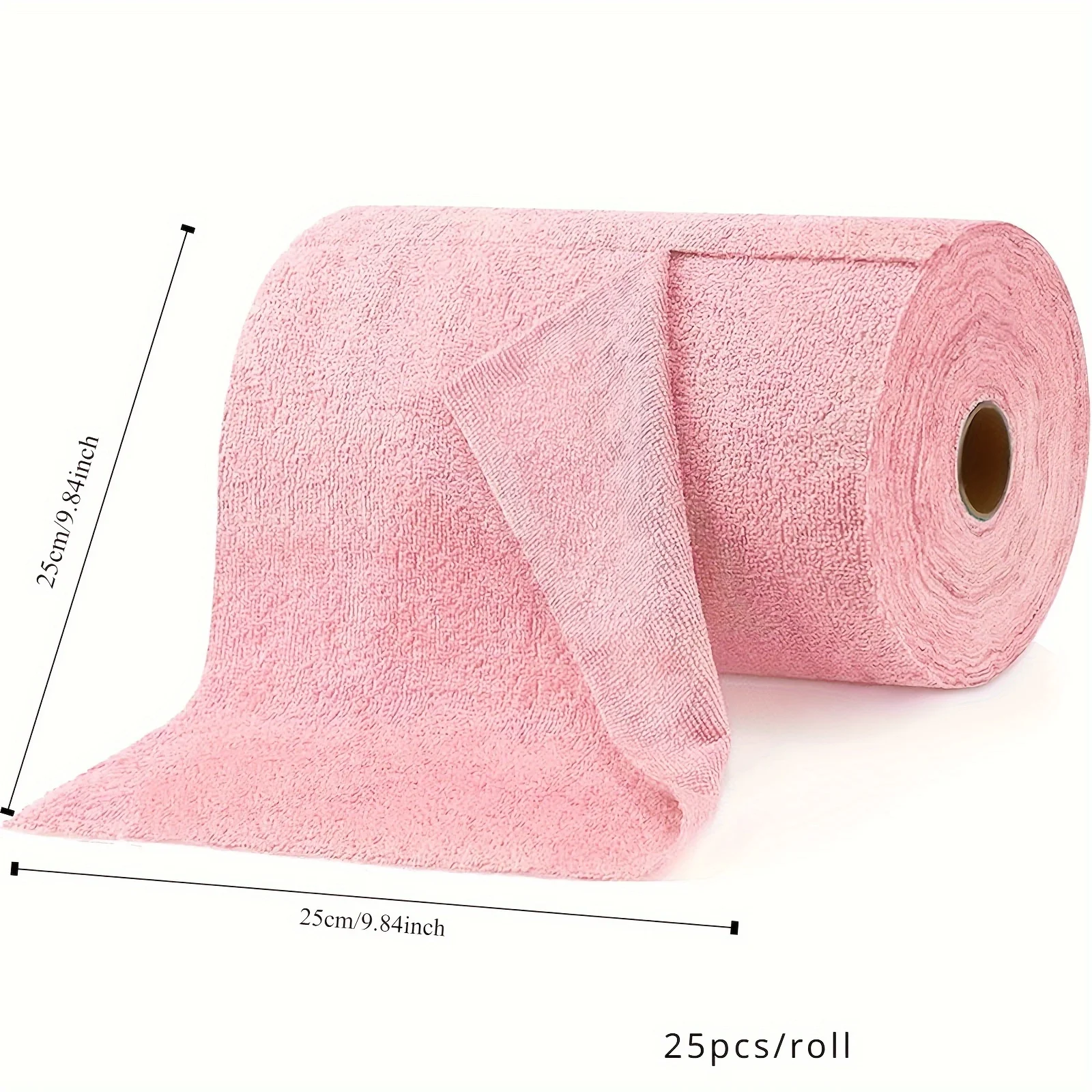 1 roll of 20 ultra-fine fiber cleaning cloth for kitchen, bedroom, bathroom, glass, absorbent, reusable, non stick oil towel