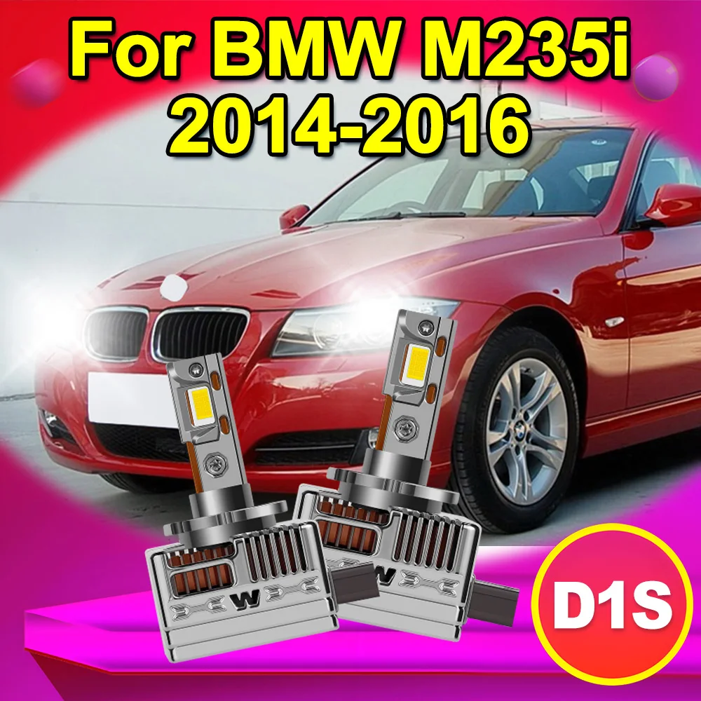 

For BMW M235i 2014-2016 2x D1S D1R High Low Beam LED Headlight Bulbs HID Replacement Bulbs Plug&Play