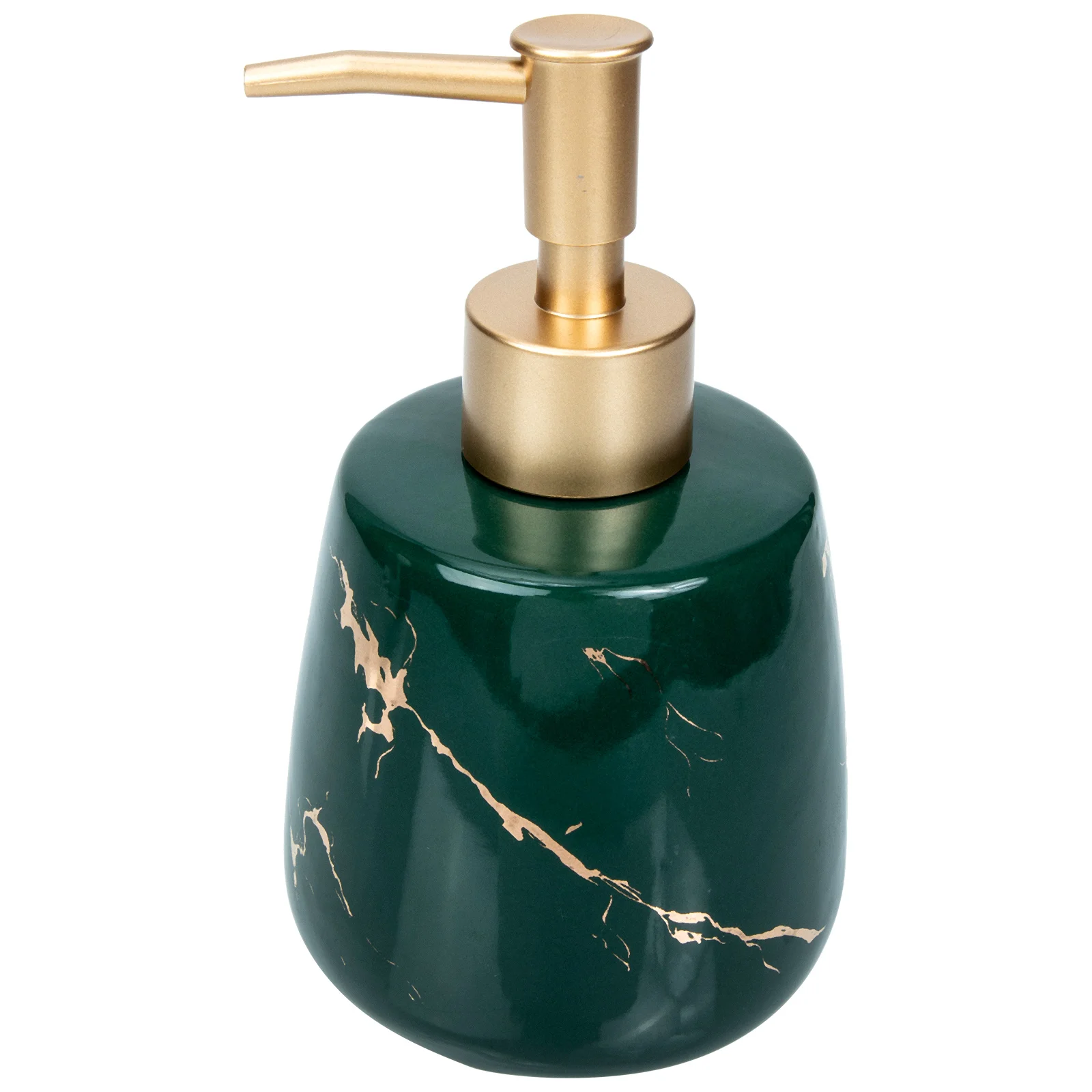 

Pump Dispenser Bottle Marble Storage Hand Press Shampoo Soap Bathroom Accessories Green Ceramics