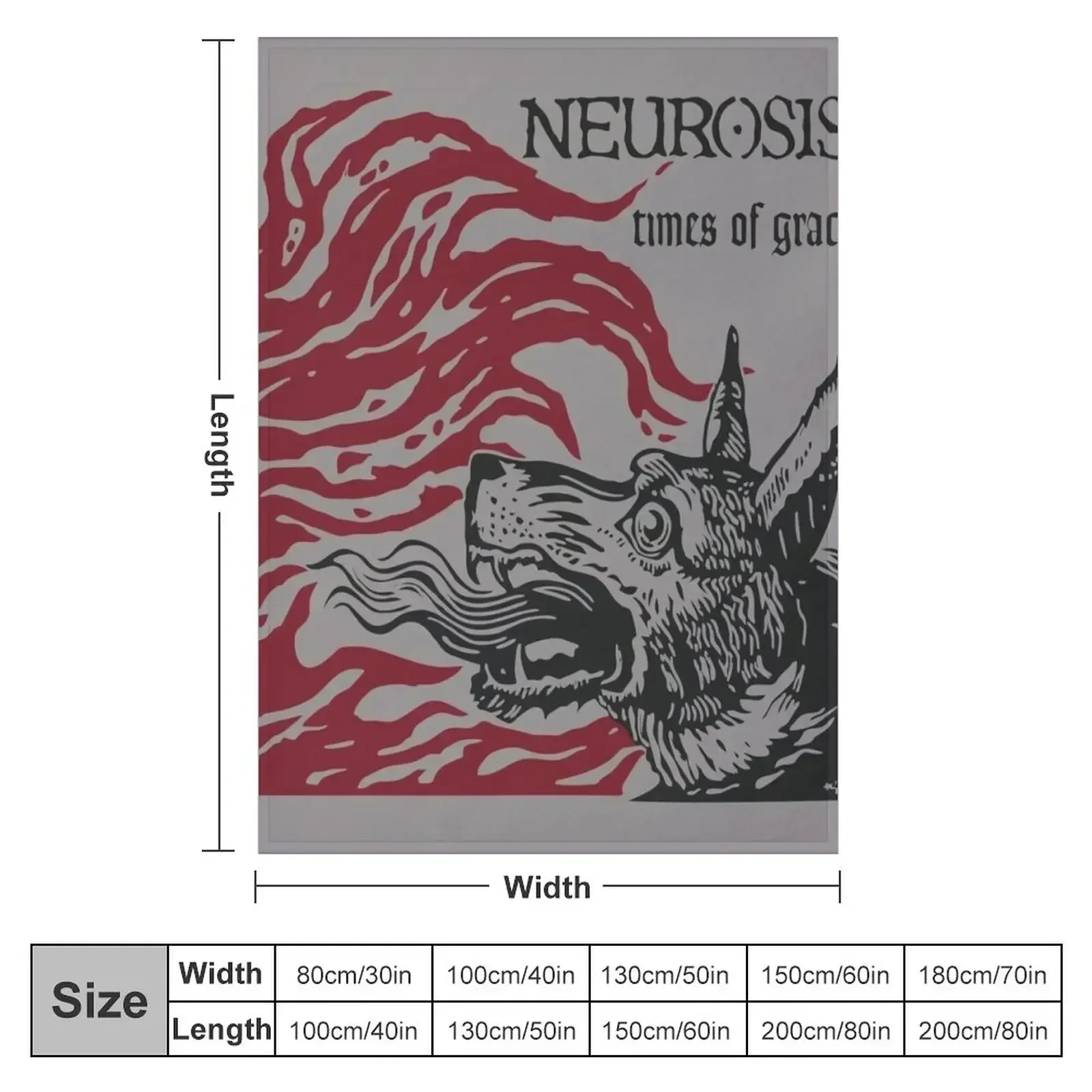 Neurosis: Times of Grace Throw Blanket couch cozy soft plush fuzzy picnic outdoor blanket