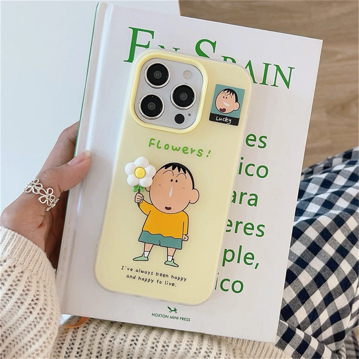 

Fashion Cute 3D Flower Cartoon Boy Phone Case For iPhone 17 15 14 16 Pro Max Back Cover Shockproof Protective Cases Capa