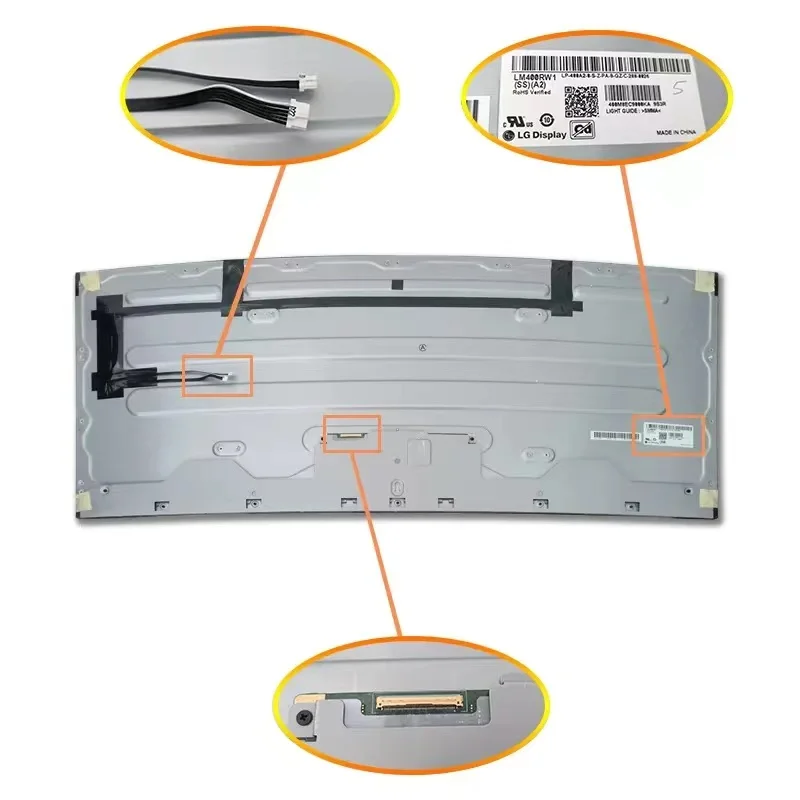 Original Curved screen  LCD  Display LM400RW1 LM400RW1-SSA1 LM400RW1 SSA1 LM400RW1 (SS)(A2) LM400RW1-SSA2 For LG 40WP950 monitor