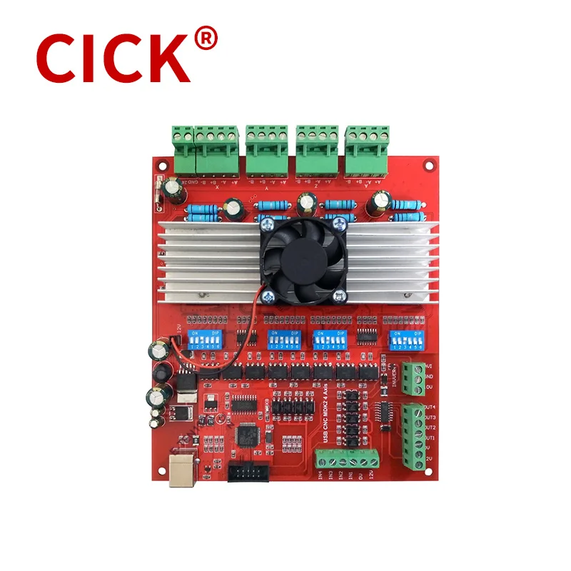 MACH3 scheda di Breakout a 4 assi 100KHz Driver di interfaccia CNC USB Controller di movimento Driver della scheda del Driver Driver del motore