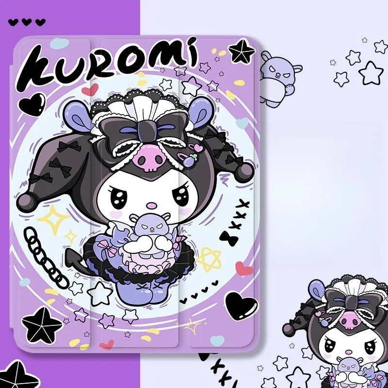 

Kawaii Kuromi Tablet Cases for Huawei MatePad Air 11.5in Tri-fold Case MatePad 11 10.95in Cartoon Protective Case Pro 11in Cover