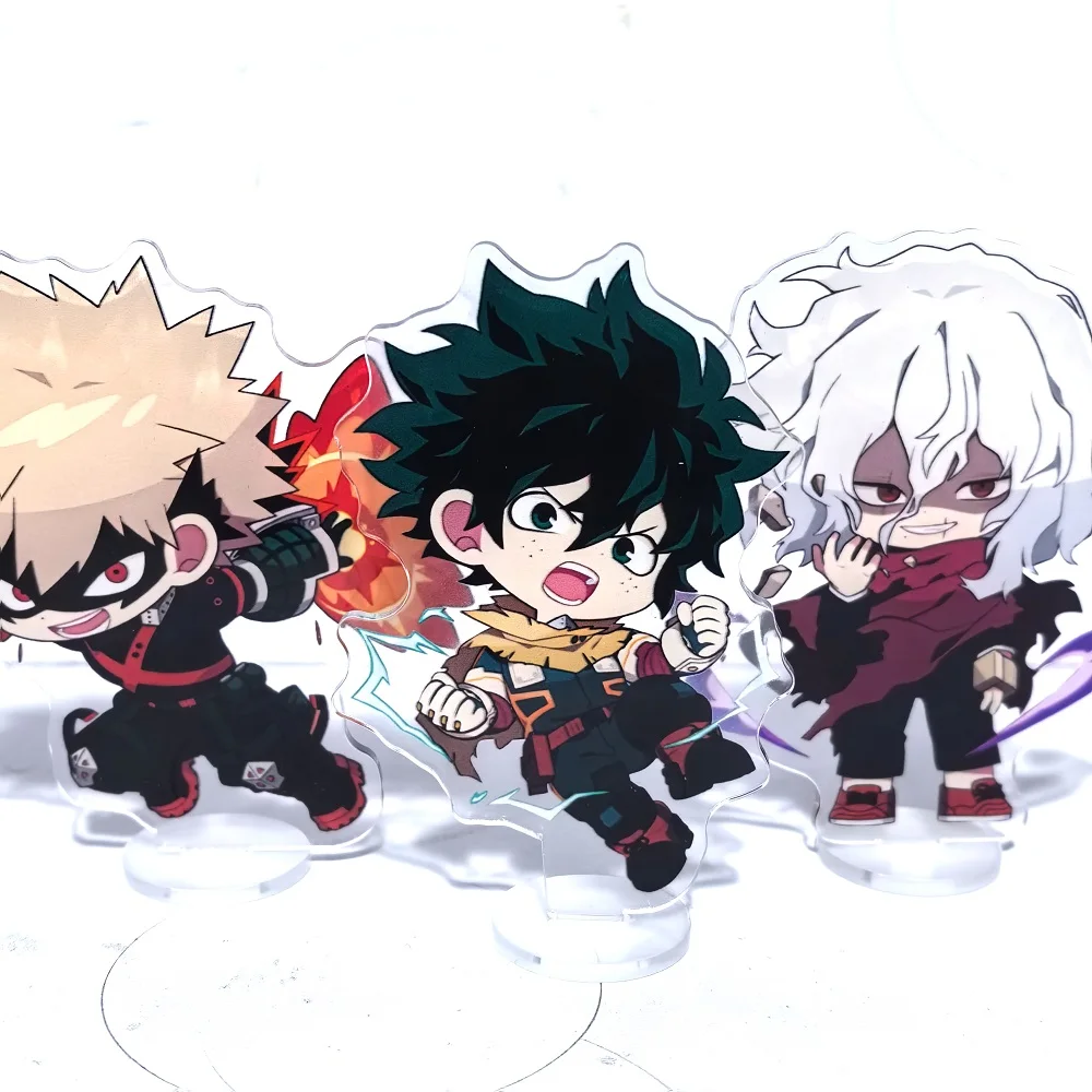 Anime figura 10cm meu herói academia acrílico suporte deku pode shigaraki tomura modelo mesa decoração fãs coleção diy adereços presente