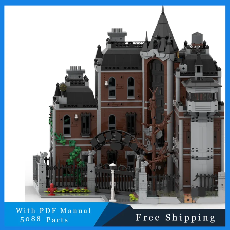 

5088 шт. MOC строительные блоки знаменитый фильм большая роскошная модель Asylum развивающие игрушки для самостоятельной сборки набор для детей рождественские подарки