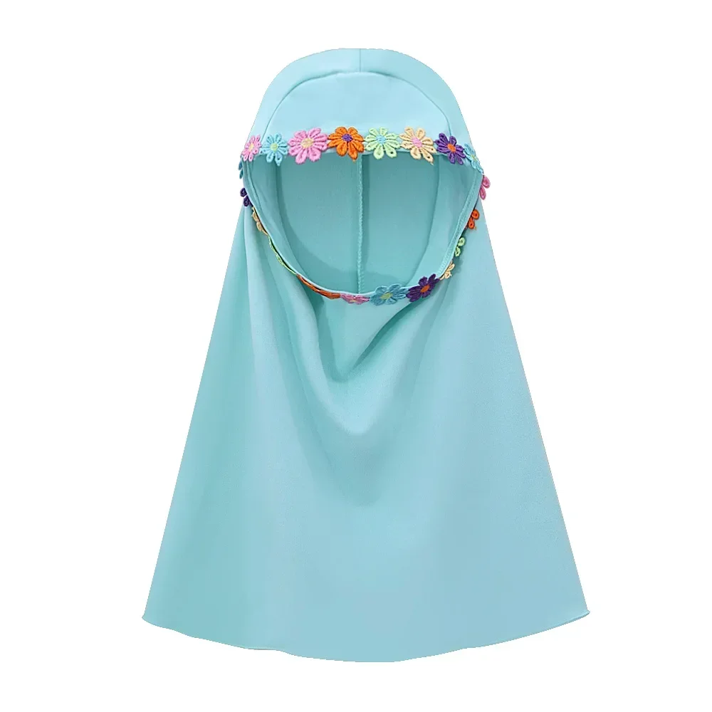 Bambini musulmani Abito da preghiera Ragazze Hijab Abaya 2 pezzi Eid Ramadan Set Bambini arabi Jilbab Foulard Abito lungo Abito islamico per bambini