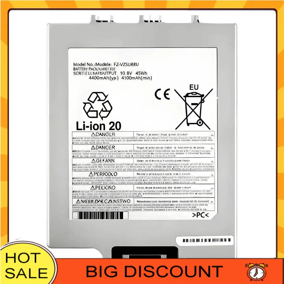 

Аккумулятор для ноутбука Panasonic FZ-VZSU88U, 94 Втч, безопасный для планшетного ПК