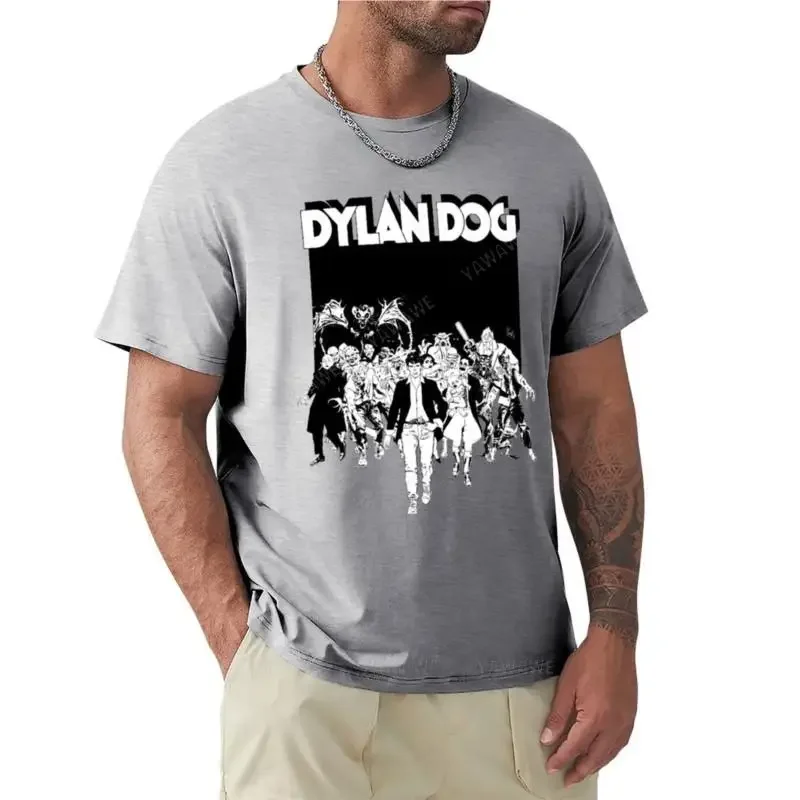 قمصان قطنية بأكمام قصيرة للكلاب من Dylan للرجال ، قميص تمرين للأولاد ، تمرين ثقيل ، خمر ، الصيف ، وصل حديثًا #2