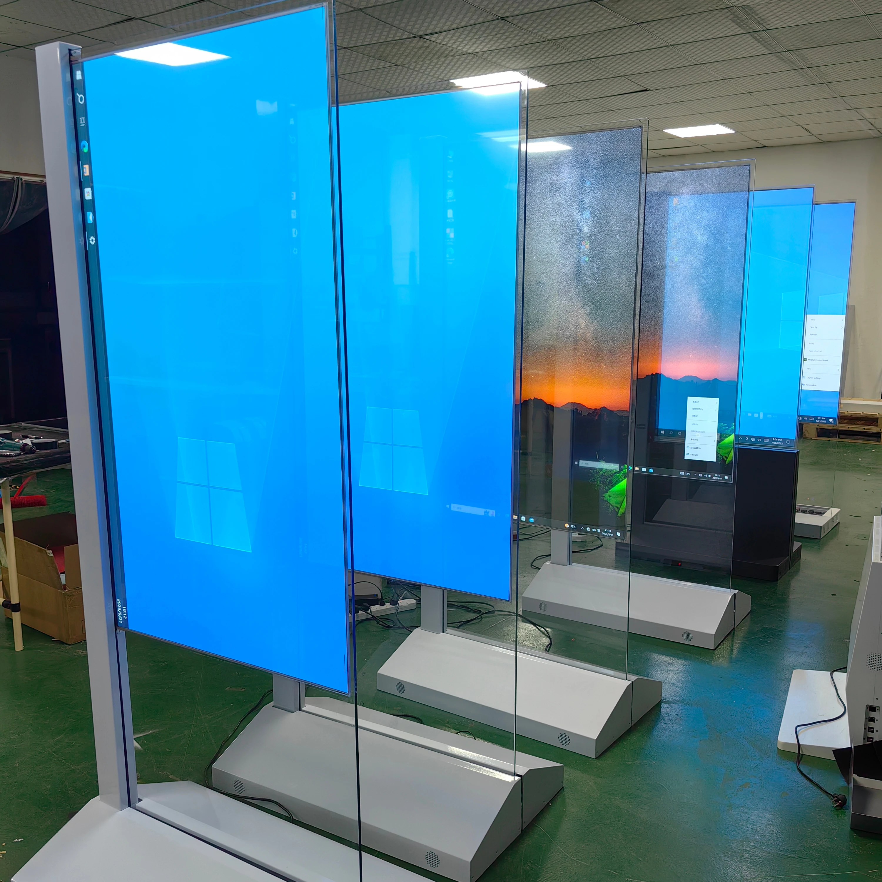 

55 Inches Oled Transparent Screen Floor Digital Signage Touchscreen Display Frameless Oled Smart Tv K Ultra Hd Android
