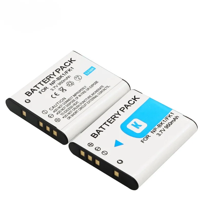 NP-BK1/FK1 Battery 3.7V 950mAh Rechargeable Batteries and Charger for Sony DSC S750 S780 S950 S980 W190 W180 Camera Battery