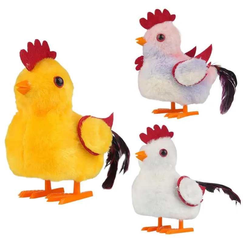 

Walking Chicken Toy Stuffed Animal Walking Chirping Rooster Toy Sensory Learning Educational Plush Doll For Boys Kids Girls