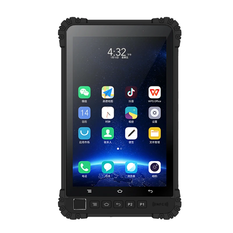 Wholesale Rugged IP68 Industrial Android Tablet 4G 8inch Ram 6GB Rom 128GB Tablet PC With Big Battery 10500mha NFC Fingerprint