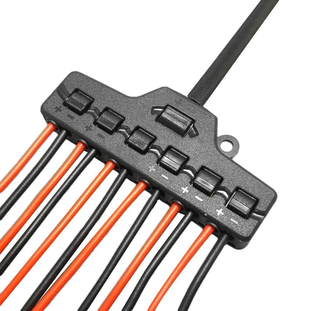 Quick Connect Low Voltage Wire Splitter Distribution Block 3/6 Port Out Line Splitter for Lighting Led Strip Connection Terminal