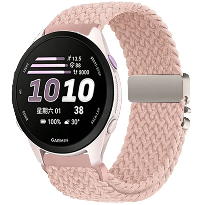 20mm 22mm Nylon Braid Band For Garmin Forerunner 170 70 970 55 570 Parachute Buckle Durable Strap Bracelet Oneplus Lite 4 3 2 2R