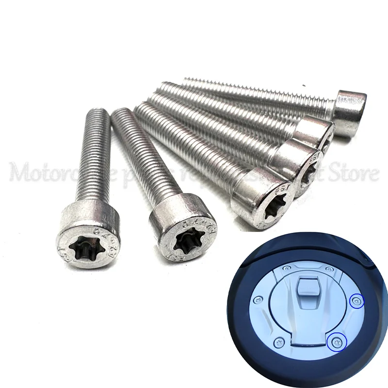 6X Fuel Tank Cap Screw For BMW R1200GS ADV R1200RT K1600B K1600GTL R1200R S1000XR K1200R K1300R K1300GT