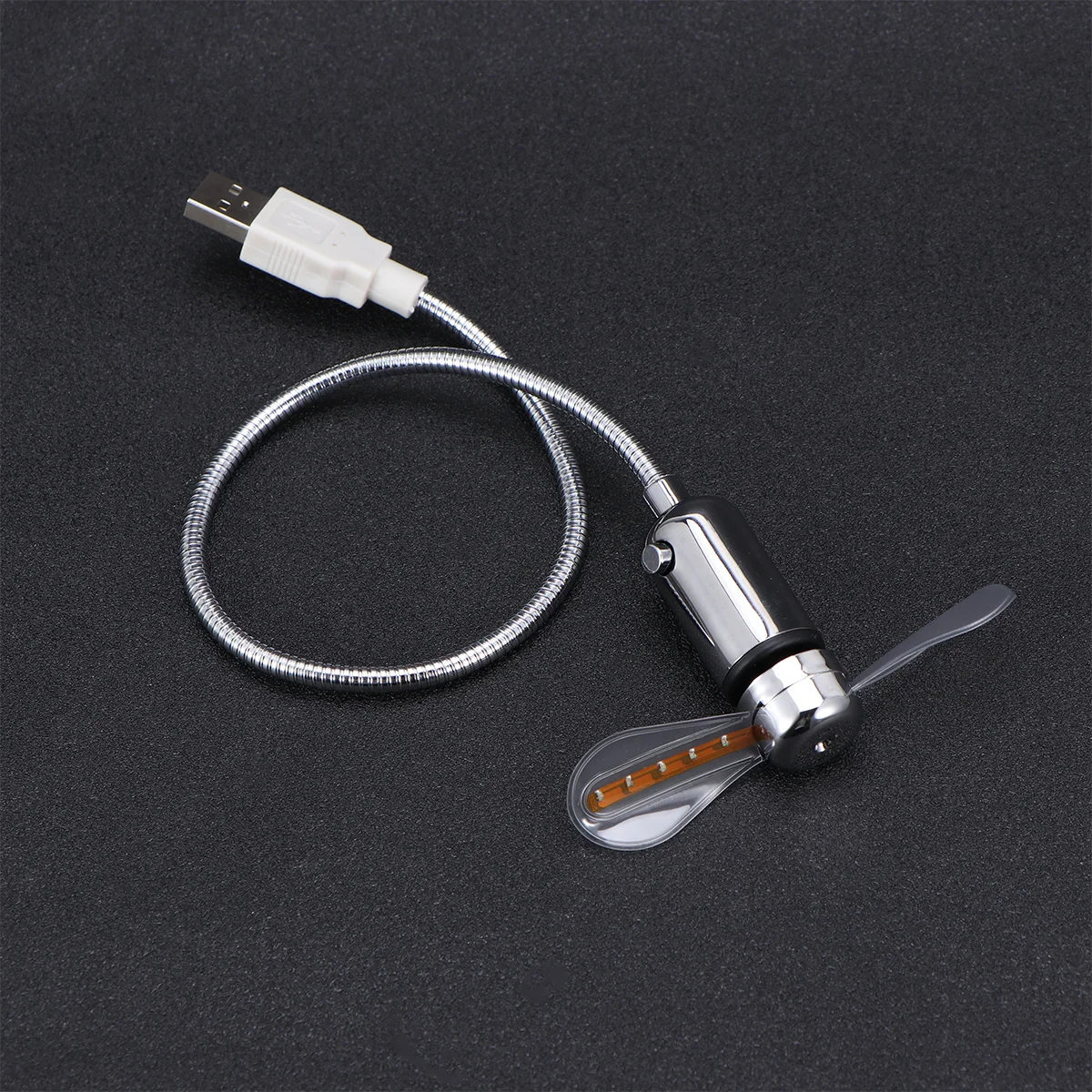 

Rgb Led Usb 41Cm Silver Mini Portable Cooling For Desktop Laptop Rechargeable Handheld Fan Usb Powered Mini Fan