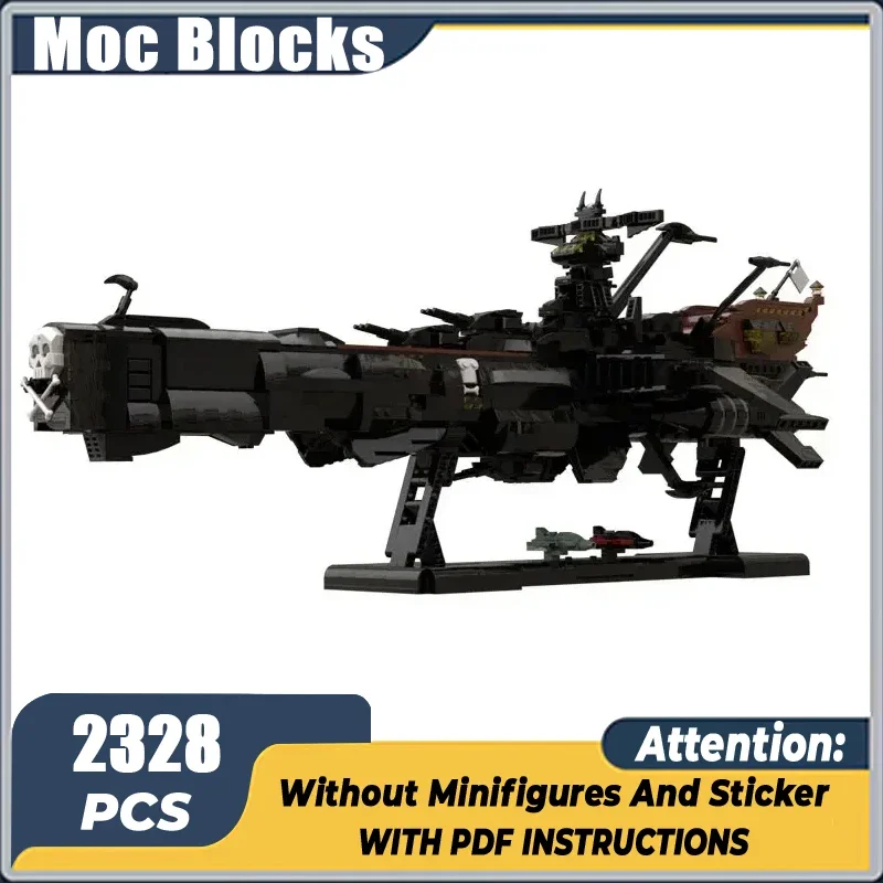 Moc Building Block Space Sky Ship Series Battleship Display Model Technology Bricks DIY Assembly Airplane Toys Xmas Gifts