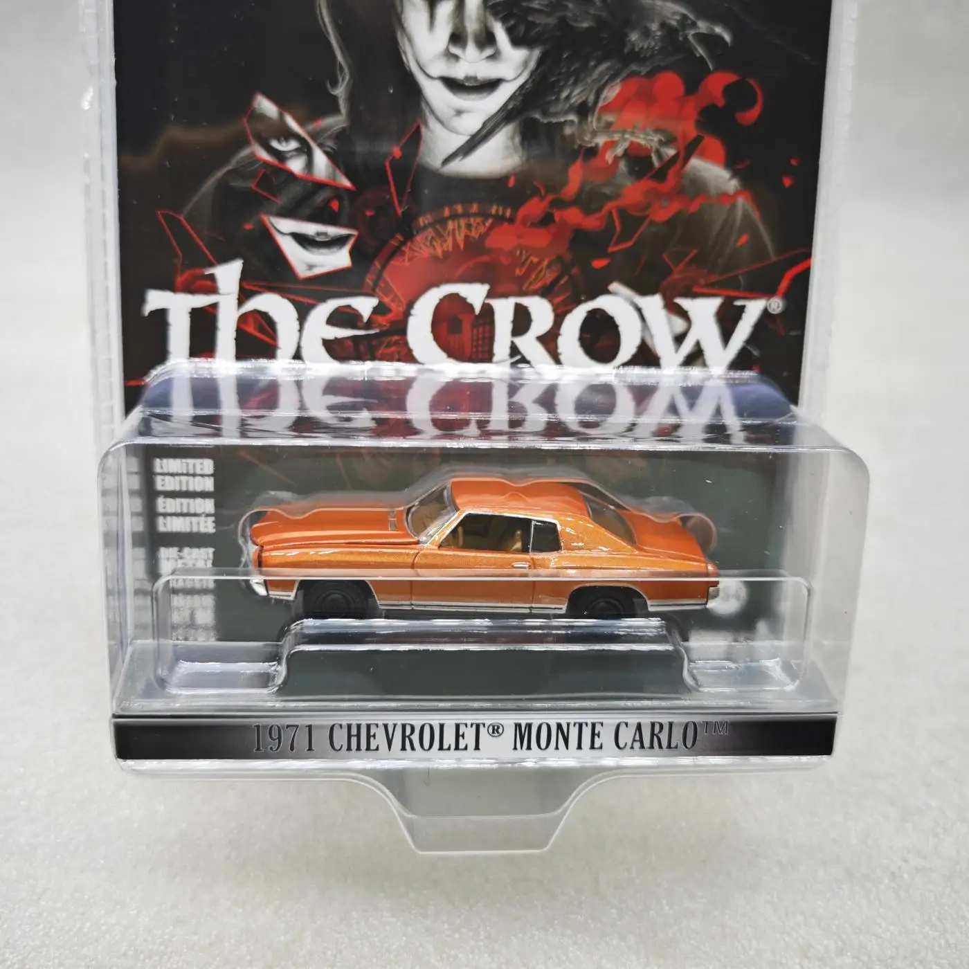1:64 Hollywood-serie 43- Crow (1994) -1971 Chevrolet Monte Carlo geavanceerde automodel verzamelobjecten