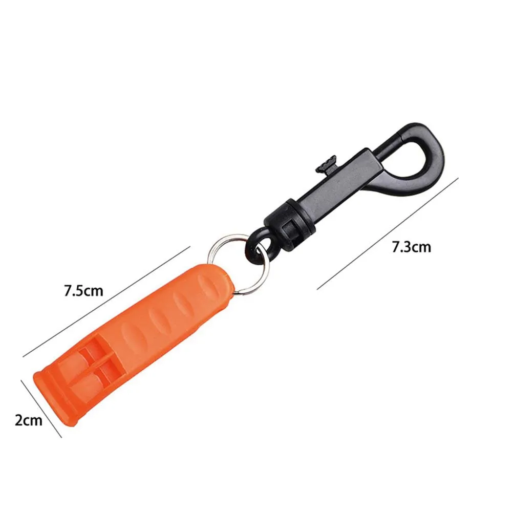 10 قطعة صفارات بقاء المحمولة البلاستيك في الهواء الطلق التخييم سلامة الطوارئ التنزه بصوت عال صافرة صافرة الطوارئ #6