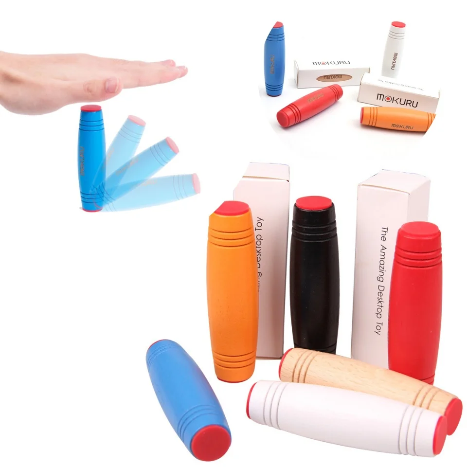 Wooden Fidget toy flipping wooden stick dynamic skill toy decompression stick creative anti pressure artifact flipping stick toy