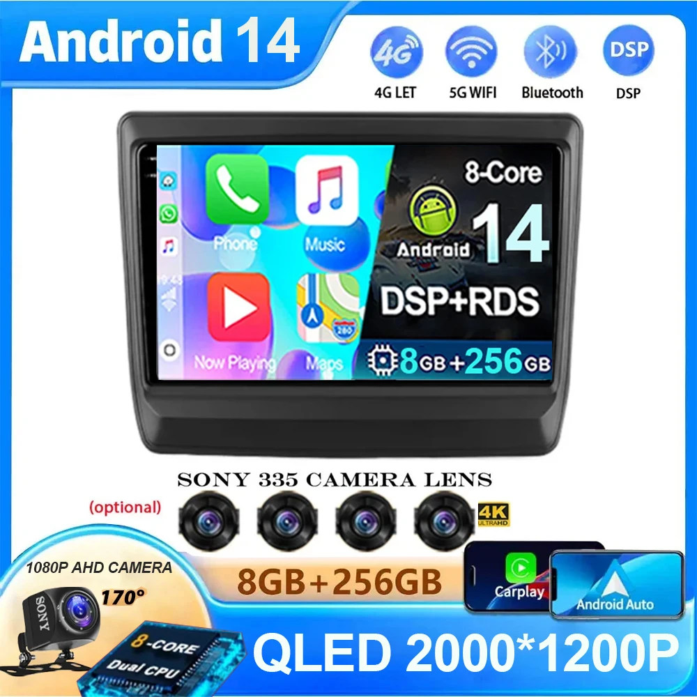 

Android 14 Car Radio Multimedia Video Player Navigation GPS For lsuzu D-MAX 3 RG 2019 - 2023 5G WIFI BT 4G LET No 2Din DVD CPU