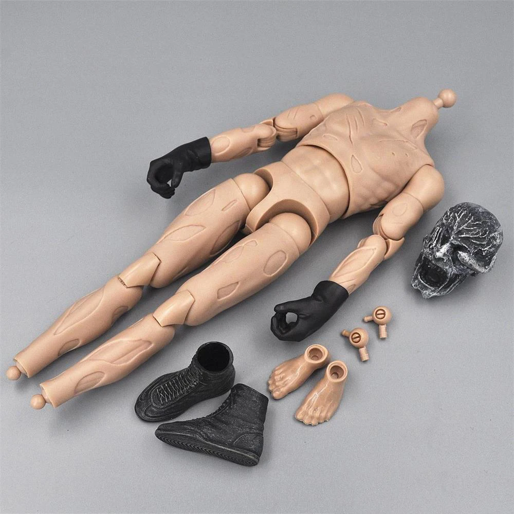 

New Arrival 1/6th Trendy The Resident Of Evil Moveable Body Figures Skull Sculpture Boots Hand Foot Model For Action Figures