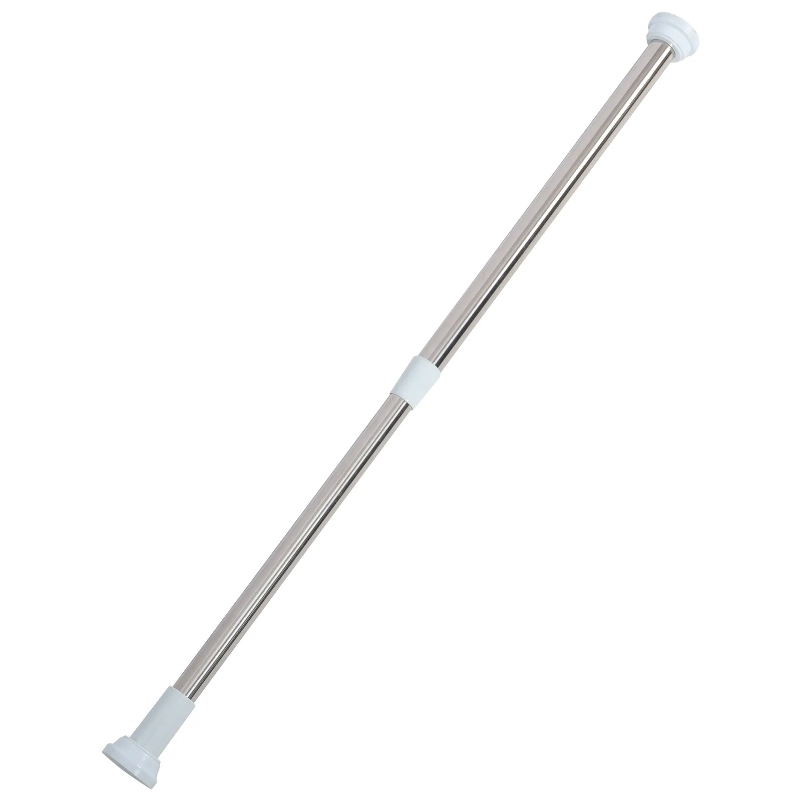 

Stainless Steel Telescopic Curtain Rod 50-80Cm Adjustable No Drill Tension Pole for Window Shower Door Closet Clothes Drying