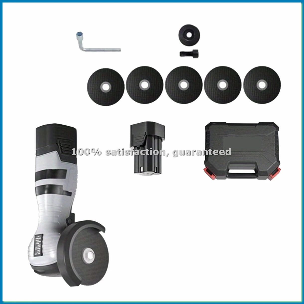 

16.8V Lithium Battery Angle Grinder, Mini Polishing and Cutting Machine, Household Electric Micro-Grinder EU Plug-FABY