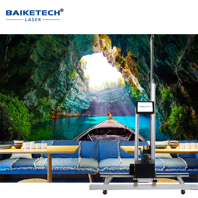 آلة طباعة الحائط الجداري TH-UV12 طابعات نفث الحبر ذات تأثيرات ثلاثية الأبعاد من أكبر مورد