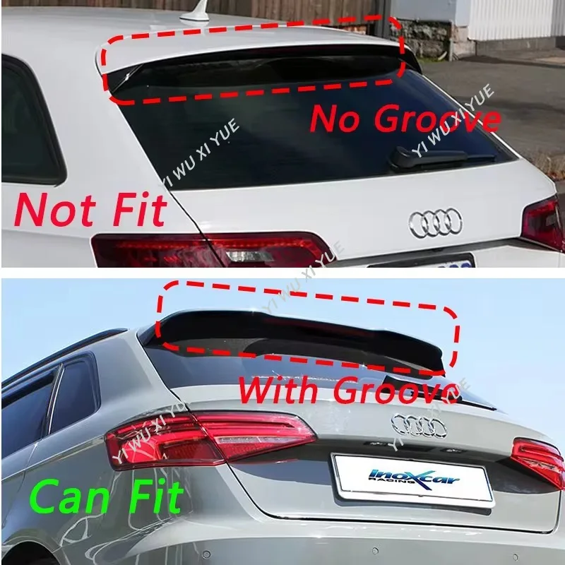 Для Audi A3 S3 S-Line 8 в Sportback Facelift 2016 - 2020 не для RS3 Автомобильный задний спойлер крышка багажника крыша губа спойлер тюнинг