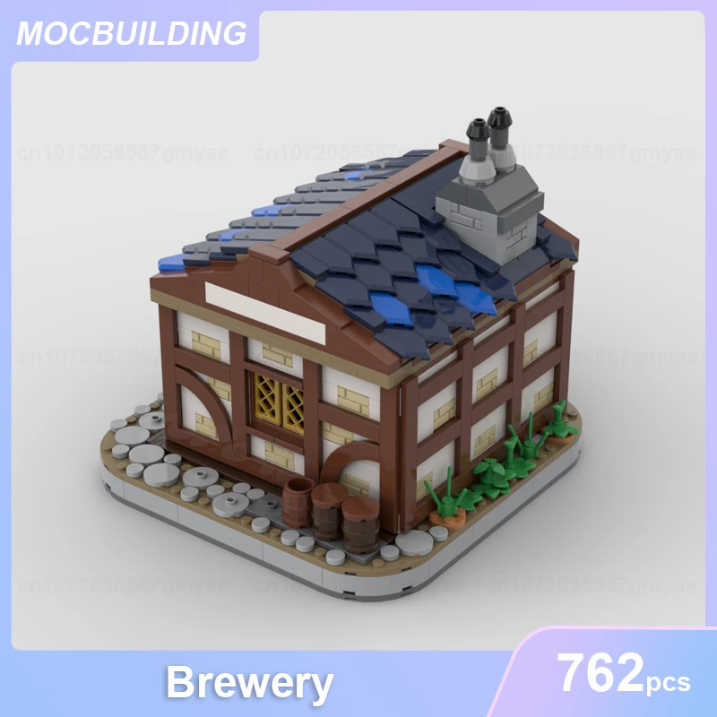 Middeleeuwse Kasteelbrouwerij Model Moc Bouwstenen Diy Assembleren Bakstenen Architectuur Educatief Creatief Speelgoed Kerstcadeaus 762 Stuks